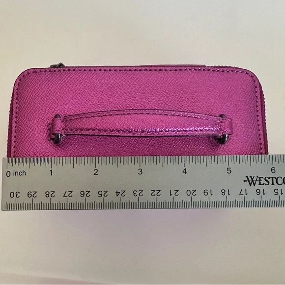 Coach Vanity Case Handled Zip Jewelry Travel Box Metallic Pink - Picture 14 of 16